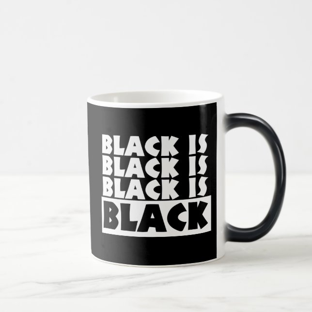 Black Is Black Color Morph Mug (Right)