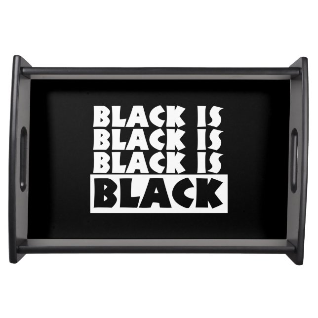 Black Is Black Serving Tray (Front)
