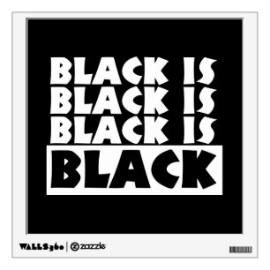 Black Is Black Wall Sticker