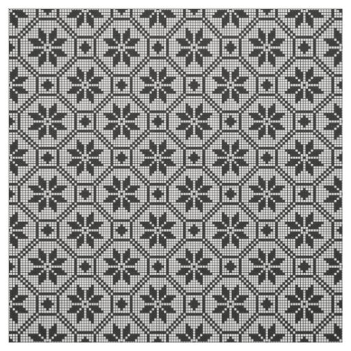 Black Isolated lace cross-stitch fabric texture