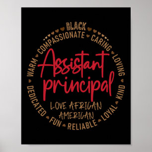 Black Istant Principal Love African American Poster