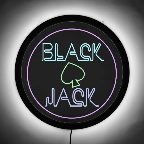 Black Jack LED Sign