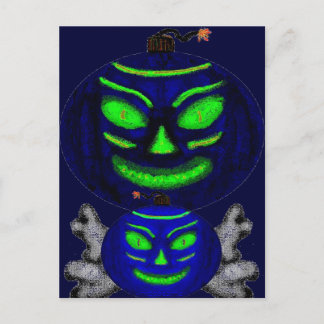Black Jack-o-Lanterns Post Card