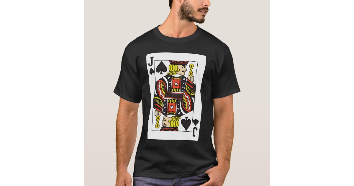 Black Jack of Spades T-Shirt | Zazzle