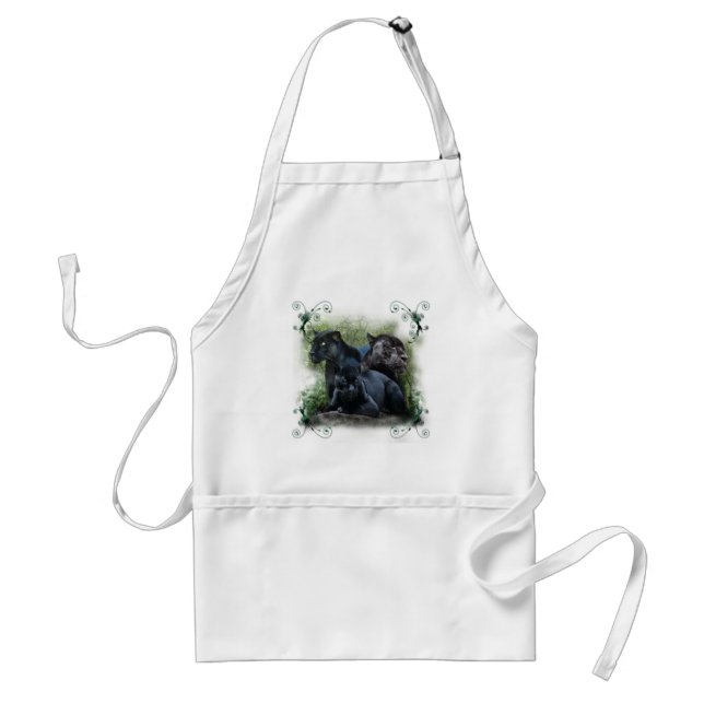 Black Jaguar Adult Apron (Front)
