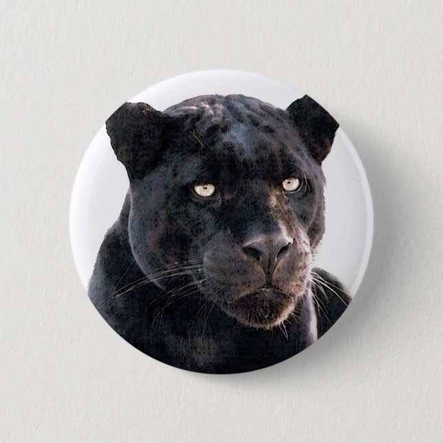 Black Jaguar Button (Front)