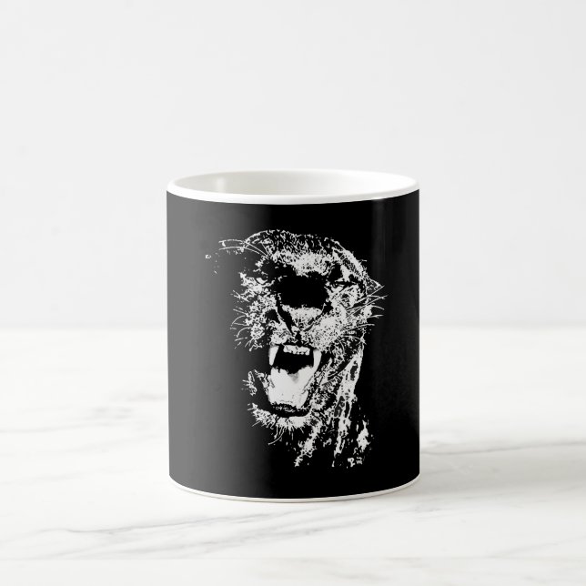 Black Jaguar Coffee Mug (Center)