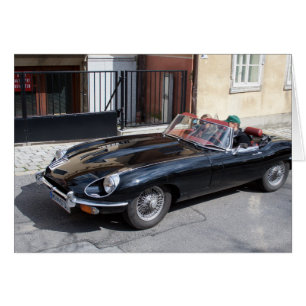 Black Jaguar E Type Cards