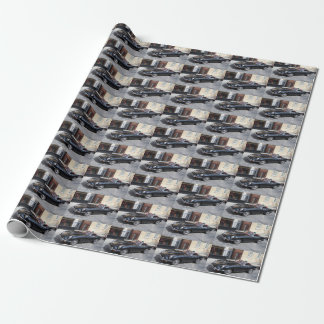 Black Jaguar E Type Roadster Wrapping Paper