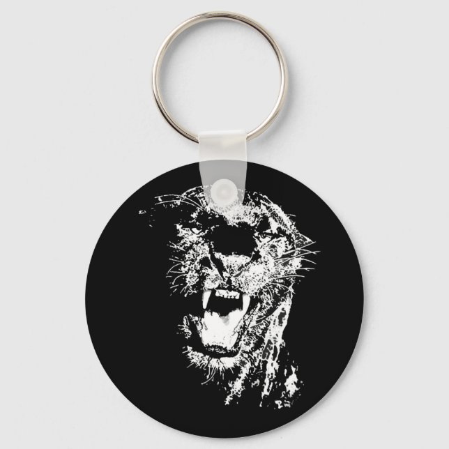 Black Jaguar Keychain (Front)