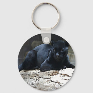Black Jaguar Keychain