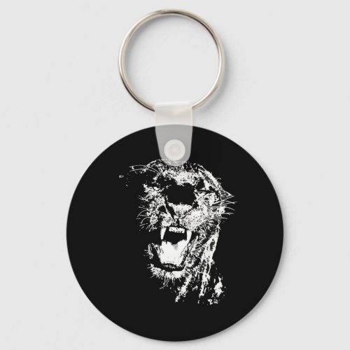 Black Jaguar Keychain