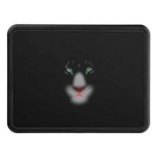 Black Jaguar or panther Big Cat Face Hitch Cover