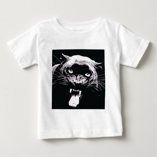 Black Jaguar Panther Baby T_Shirt