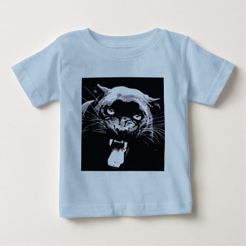 Black Jaguar Panther Baby T_Shirt