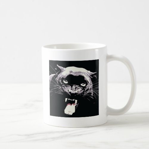 Black Jaguar Panther Coffee Mug
