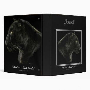 BLACK JAGUAR PANTHER Journal Binder