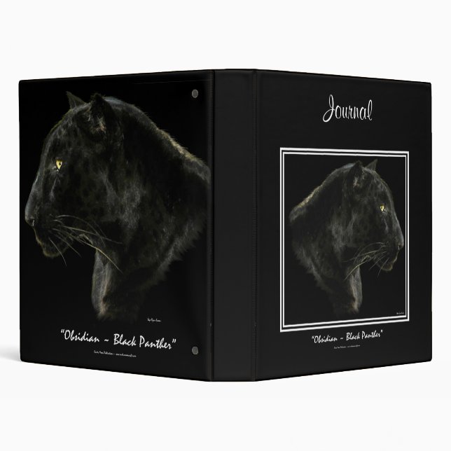 BLACK JAGUAR PANTHER Journal Binder (Background)