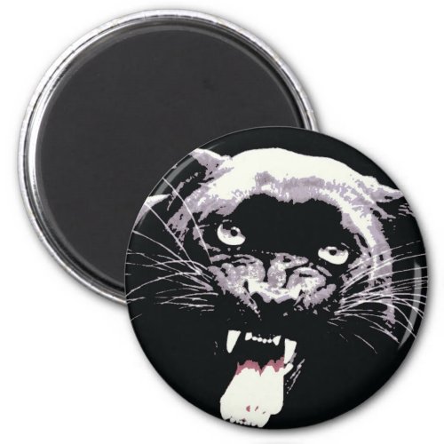 Black Jaguar Panther Magnet