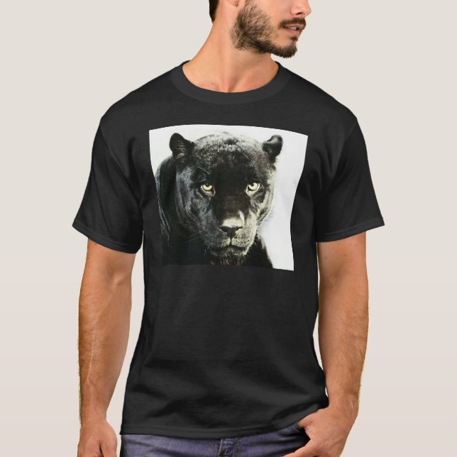 Black Jaguar Panther T-Shirt (Front)