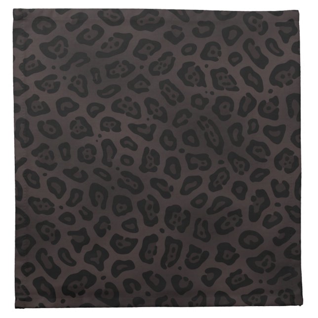 Black Jaguar stain Cloth Napkin (Front)