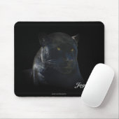 Black Jaguar Wild Cat Animal-Lover Mousepad (With Mouse)