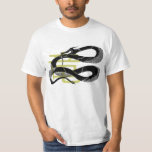 Black Japanese Dragon White Background T-Shirt