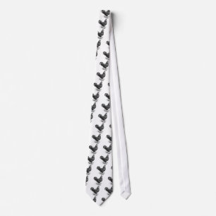black java rooster neck tie