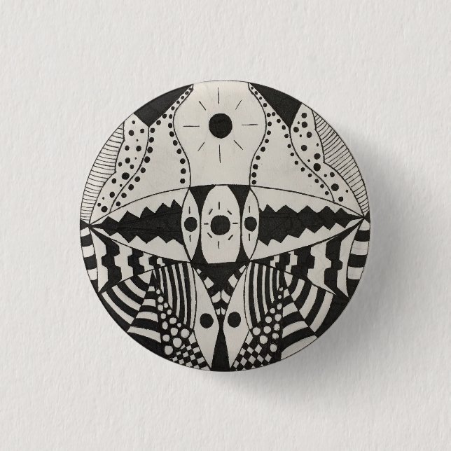 Black Jaw Button (Front)