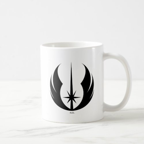 Black Jedi Symbol Coffee Mug