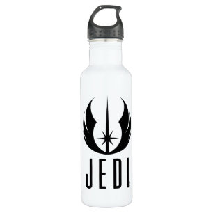 Black Jedi Symbol Stainless Steel Water Bottle