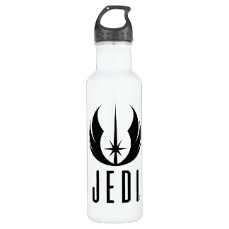 Black Jedi Symbol Stainless Steel Water Bottle