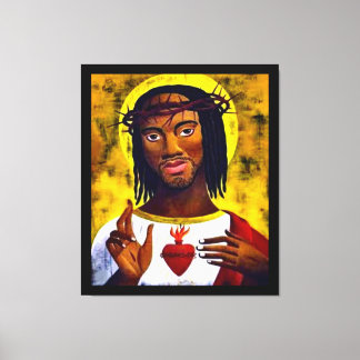 Black Jesus Canvas Print