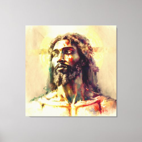 Black Jesus Christ Canvas Print