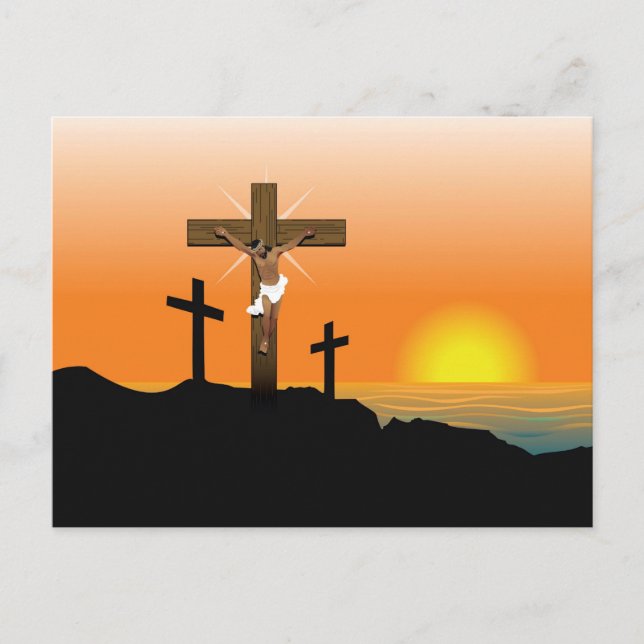 Black Jesus Christ Postcard (Front)