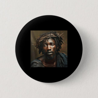 Black Jesus, Christianity, Church, Christ, Jesus  Button