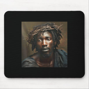 Black Jesus, Christianity, Church, Christ, Jesus Mouse Pad