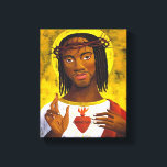Black Jesus Portrait Canvas Print<br><div class="desc">Black Jesus Portrait!</div>