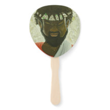 Black Jesus Returns Hand Fan