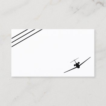 Black Jet Aviation Business Card by istanbuldesign at Zazzle