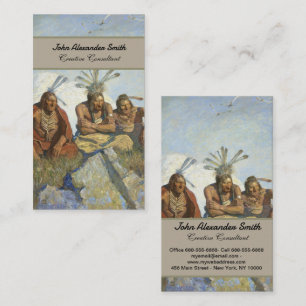 Black, Jewel-like Inscrutable Eyes by N.C. Wyeth Business Card