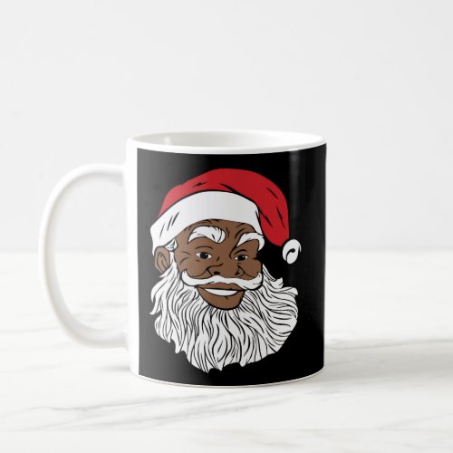 Black Jolly Santa Fun African American Santa Coffee Mug
