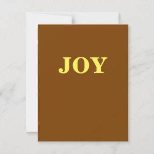 Black Joy Chocolate Christmas Holiday Card