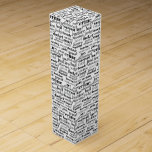 Black Judicial Text Word Cloud On White Wine Box