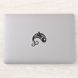black jumping fish sticker