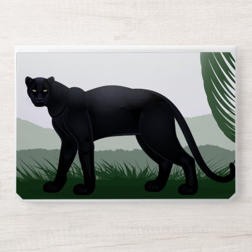 Black Jungle Panther HP Laptop Skin