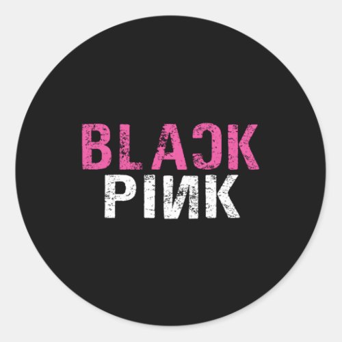 Black K In Your Area K_Pop Kpop Korea Pop Classic Round Sticker