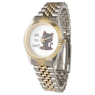Black Kawaii Cat Wrist Watch