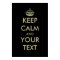Black keep calm poster template | Customizable