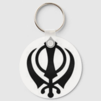 Black Khanda Keychain